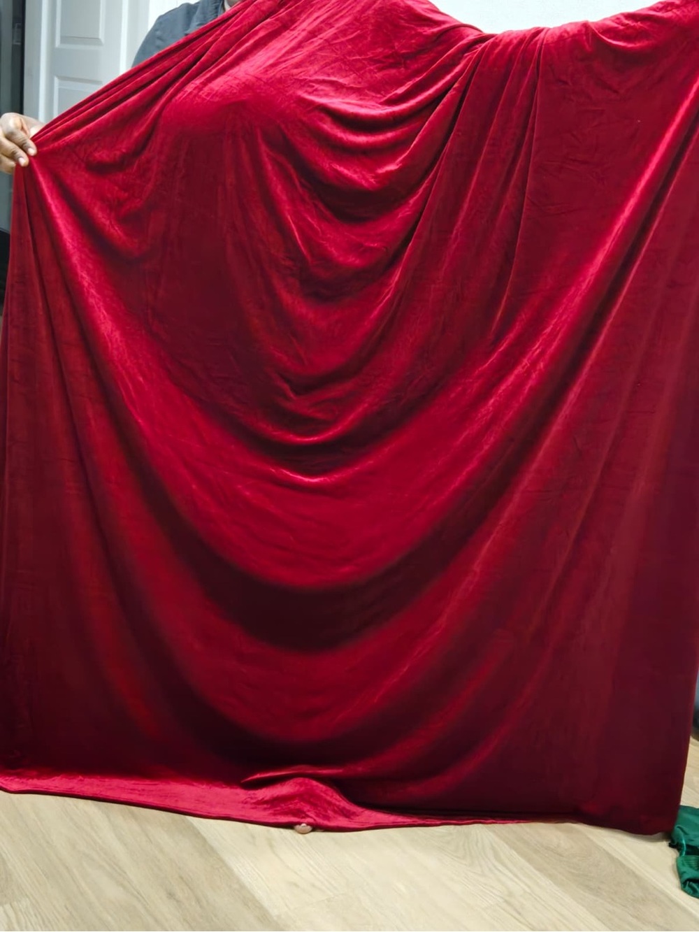Women's Plush Velvet Sleepwear Robe - Red
